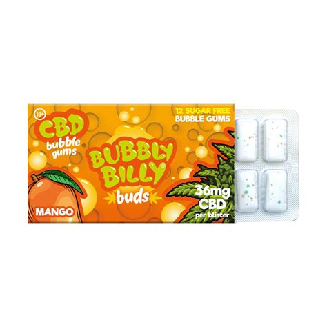 Bubbly Billy Buds Mango Flavoured Chewing Gum Multitrance