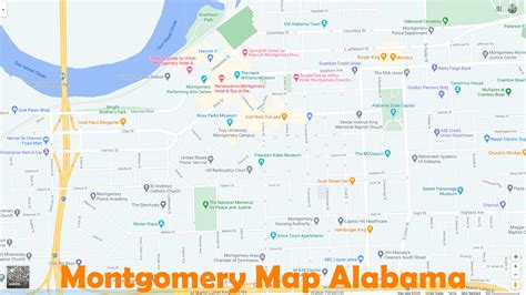 Montgomery Alabama Map - United States