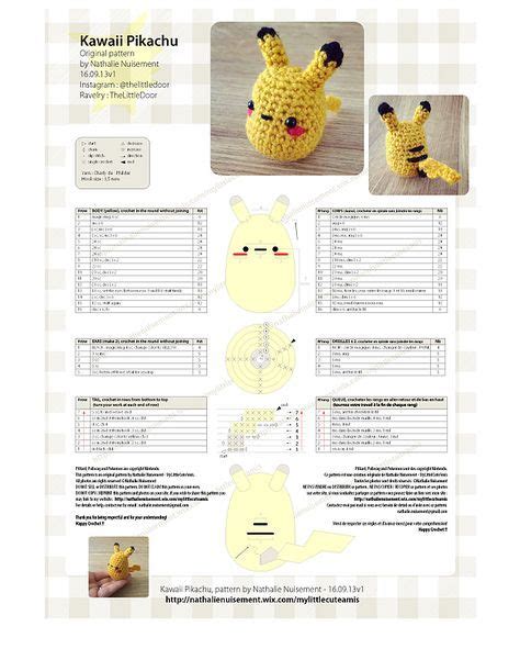 Amigurumi Pikachu For Crochetgo Pokemongo Pokemon Crochet Pattern