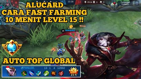 Tutorial Alucard Fast Farming Menit Level Mobile Legend