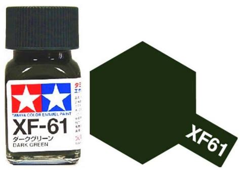 Xf 61 Tmavá Zelená Dark Green Enamel Paint Xf61 Tamiya Car Model