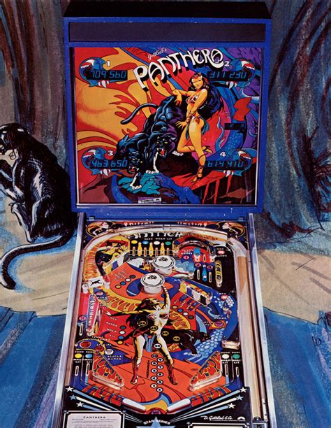 Panthera Gottlieb Pinball 1980 USA The Arcade Flyer Archive