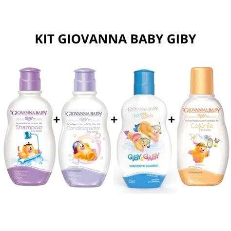 Kit Giovanna Baby Giby Shampoo Condicionador Sabonete Liquido