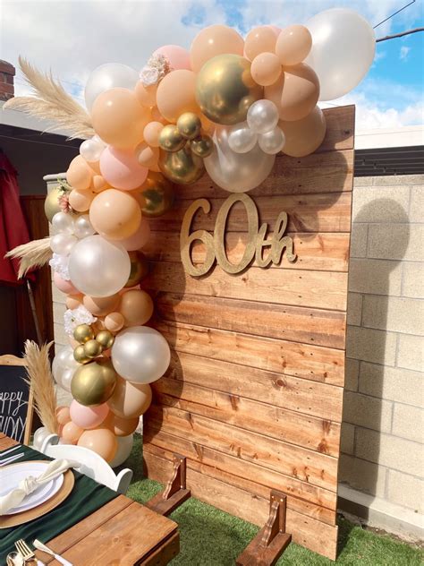 Boho Glam Balloon Backdrop Th Birthday Decorations Th Birthday