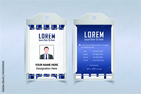 Corporate Employee Id Card Design Luxury Modern Elegant