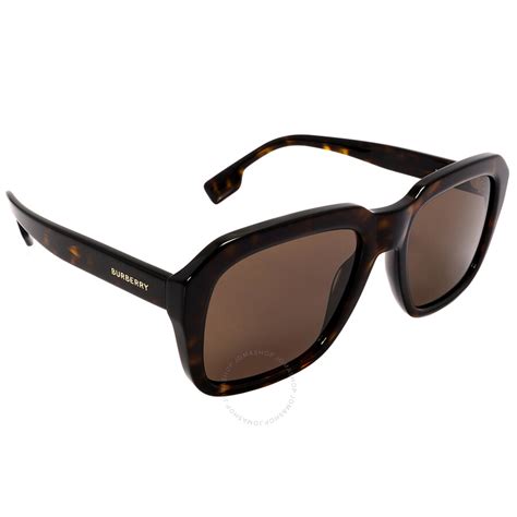 Burberry Dark Brown Square Men S Sunglasses Be4350 392073 55 8056597490214 Sunglasses