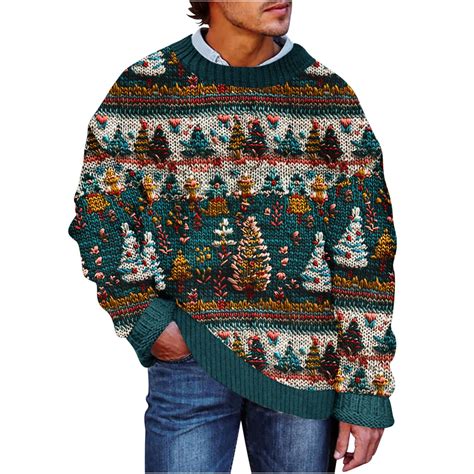 Christmas Sweaters - Men's Sweaters, Men's Christmas Cozy Sweater Xmas
