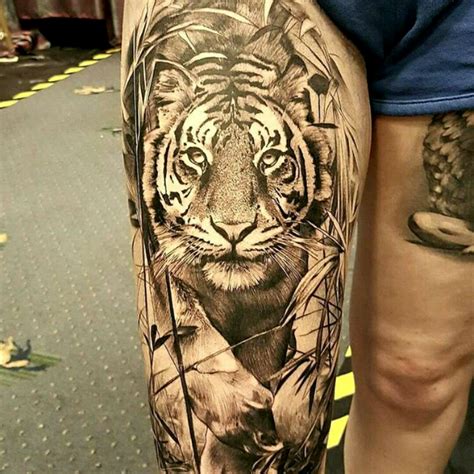 Update more than 72 leg tiger tattoo latest - in.cdgdbentre