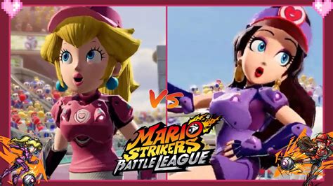 Mario Strikers Battle League Peach Vs Pauline YouTube