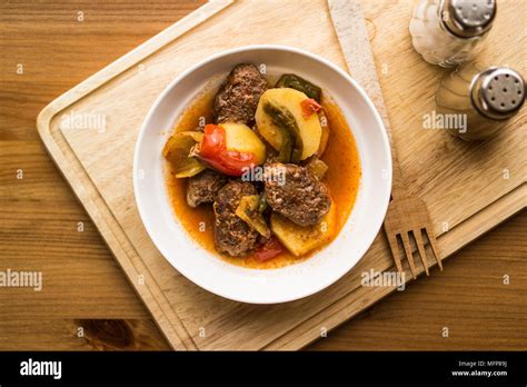 Turkish Traditional Food Izmir Kofte Kofta Stock Photo Alamy