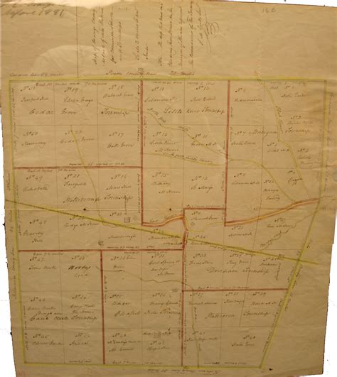 Map of Orange County as laid of[f] into Districts for common schools ...