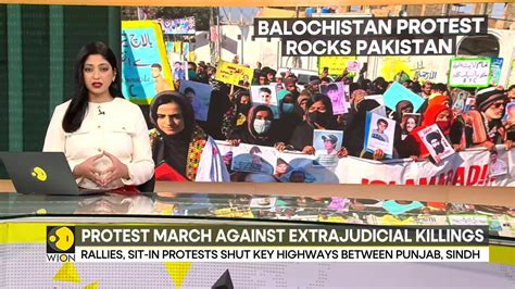 Balochistan Protest March Against Extra Judicial Killings South Asia News