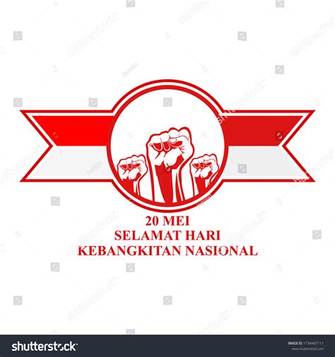 20 Mei Selamat Hari Kebangkitan Nasional Royalty Free Stock Vector