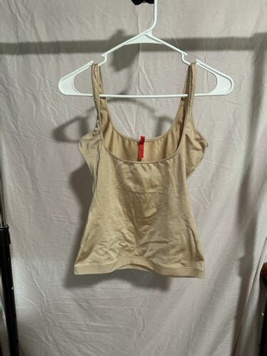 SPANX Sz M Tank Top Shaper Simplicity Women S Nude Tan Sleeveless GREAT