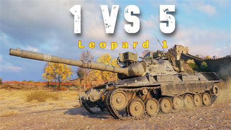 World Of Tanks Leopard 1 10 Kills 1 VS 5 YouTube