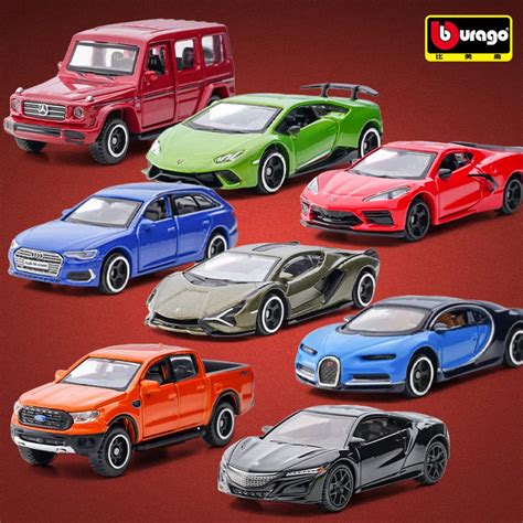 Bburago 1 64 Mini Kutusu Model Araba Nl Ferrari Audi Chiron Porsche