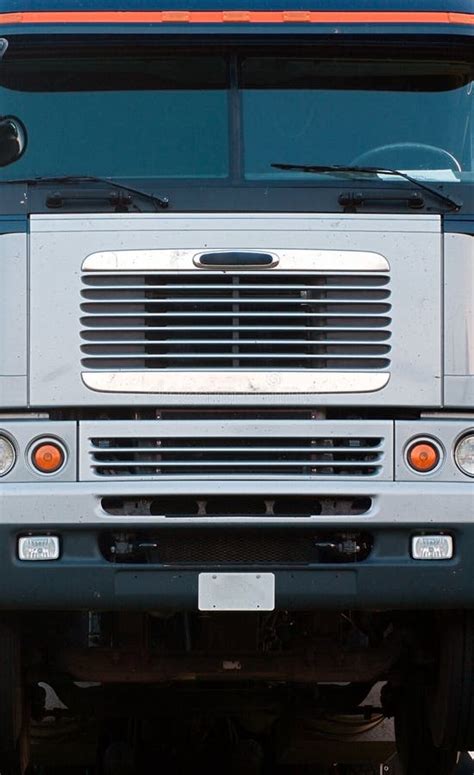 Semi Truck Front Stock Image Image Of Semi Grill Transport 2962307