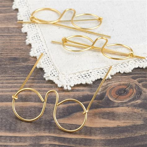 Miniature Gold Wire Eyeglasses Doll Accessories Doll Supplies Craft Supplies Factory