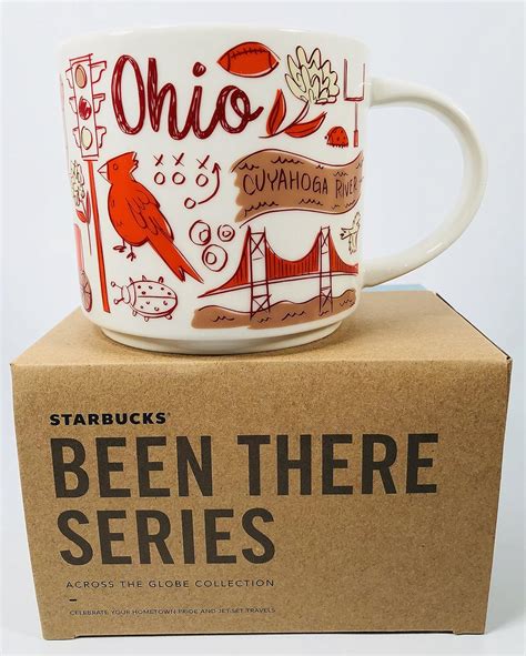 Amazon Starbucks Ohio Porcelain Mug Been There Series Across The