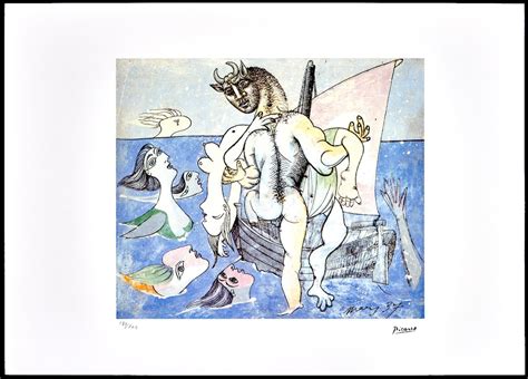 Pablo Picasso Minotaur Hand Numbered Archival Etsy Uk