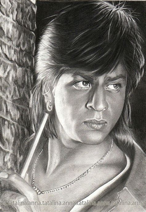 Fan art of Srk in 2024 | Shahrukh khan, Srk movies, Pencil sketch images