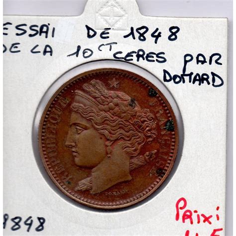 Pièces de monnaie française de 10 centime Cérès