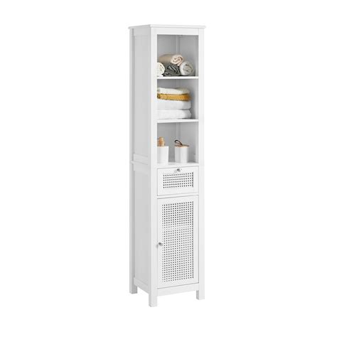 Haotian Rattan Door Tall Bathroom Storage Cabinet Bzr36 W Haotiangroup