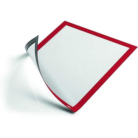 Durable DURAFRAME Self Adhesive Magnetic Frame A4 Format In Red