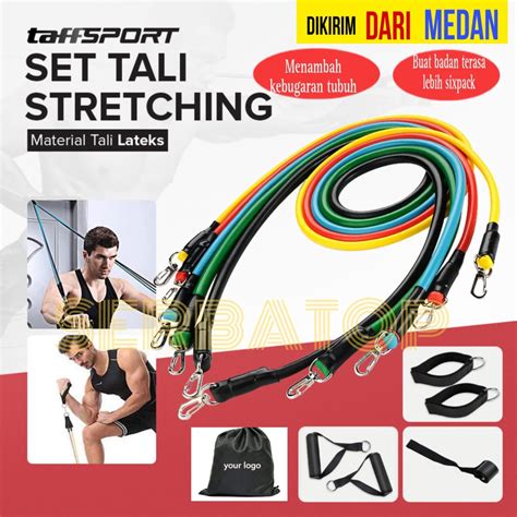 Jual Tali Stretching Pilates Tube Yoga You Can Do It 11 Set Alat Gym