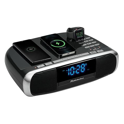 Studebaker Workstation Hi Fi CD Clock Radio And Wireless Charging