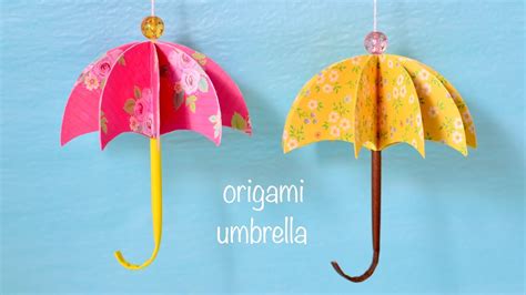 【折り紙】傘モビールの作り方☂️umbrella Youtube