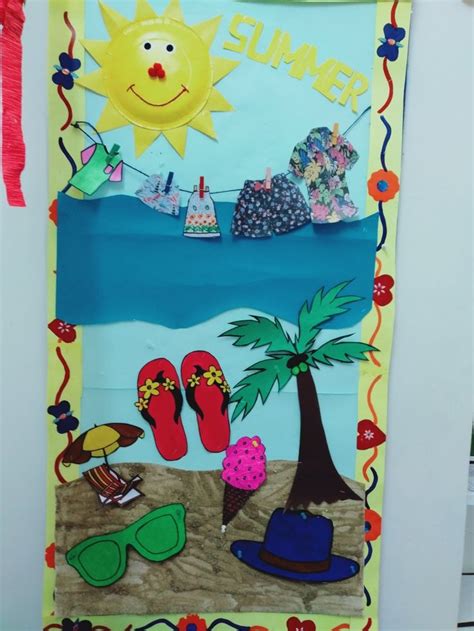 Summer season display board | Preschool art activities, Kids art ...