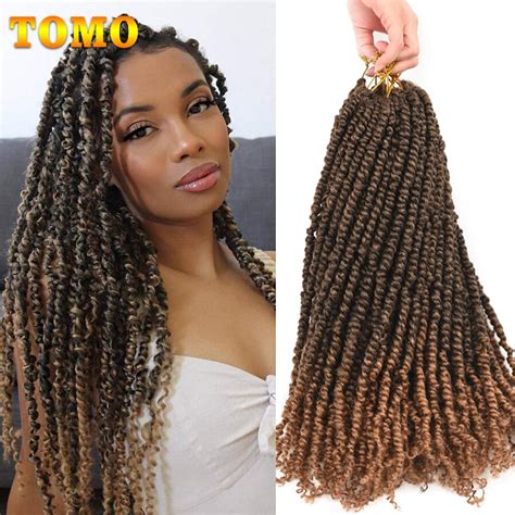 TOMO Paix O Pr Torcida Twist Crochet Hair Pr Looped Bo Mio Tran As