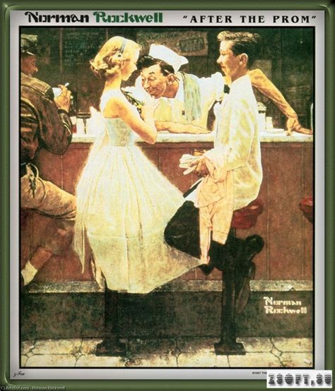 Oil Painting Replica After The Prom By Norman Rockwell Inspired By