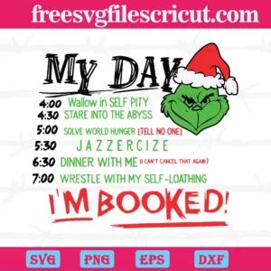 Grinchmas Vibes Svg Png Dxf Eps Digital Files Free Svg Files For Cricut