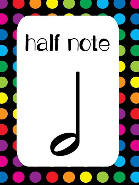 9 Printable Music Notes Posters Full Page Classroom Wall Etsy