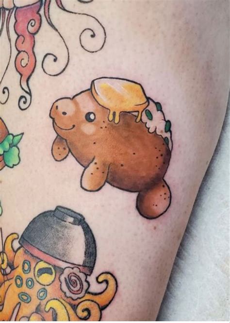 Pin By Ad Evans On Manatees Funny Tattoos Cute Tattoos Kawaii Tattoo