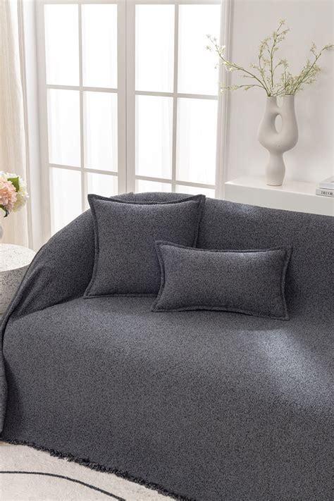 Sofa Throw - Pixlane - Dark Gray – The Sofa Cover Crafter