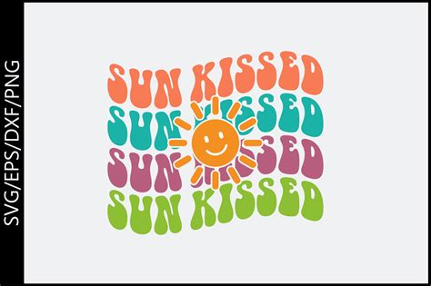 Sun Kissed Retro Svg Design Graphic By T Shirt World · Creative Fabrica