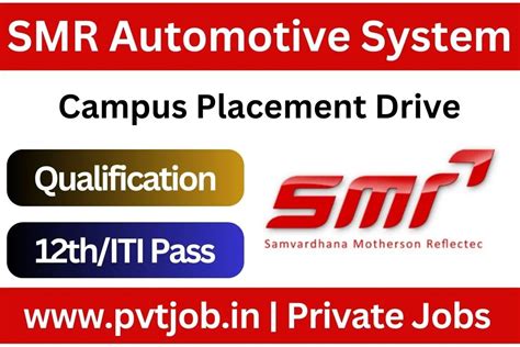 SMR Automotive System Recruitment 2023 - PVTJOB