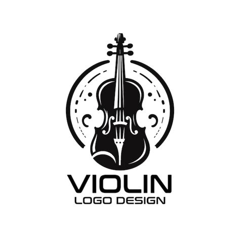 Dise O Del Logotipo De Violin Vector Vector Premium