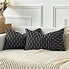 Amazon Sungea Farmhouse Black And White Lumbar Pillow Cover X