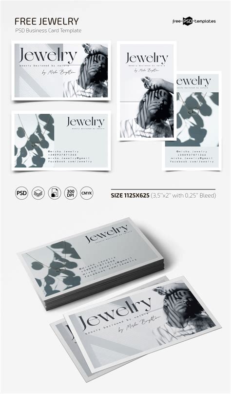 Free Jewelry Business Card PSD Template – Free PSD Templates