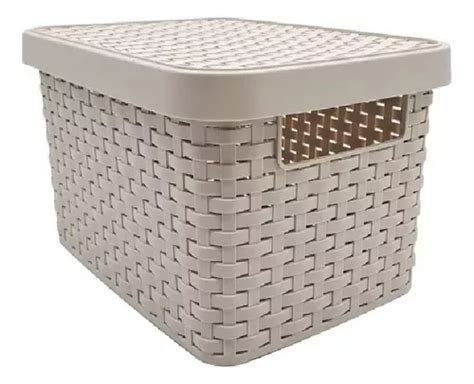 Caja Organizadora S Mil Rattan X X Plastico X Unidades