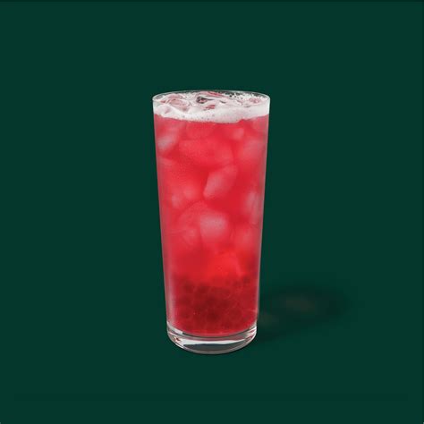 Iced Shaken Hibiscus Tea with Pomegranate Pearls – Starbucks Thailand