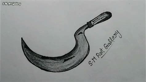 How To Draw Sickle Sickle Drawing Sickle Drawing Easy Pencil