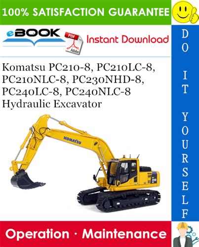 Komatsu Pc210 8 Pc210lc 8 Pc210nlc 8 Pc230nhd 8 Pc240lc 8 Pc240nlc 8 Hydraulic Excavator