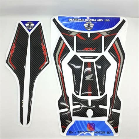 Jual Stiker Sticker Resin Timbul Tankpad Deckpad Full Set Honda Adv 150