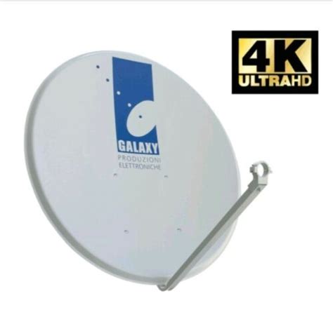 ANTENNA SATELLITARE PARABOLA LNB GALAXY 100CM IN ACCIAIO SEGNALE IN