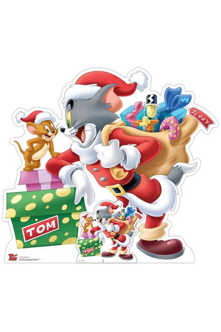 Tom and Jerry Merry Christmas Cardboard Cutout / Standee / Standup